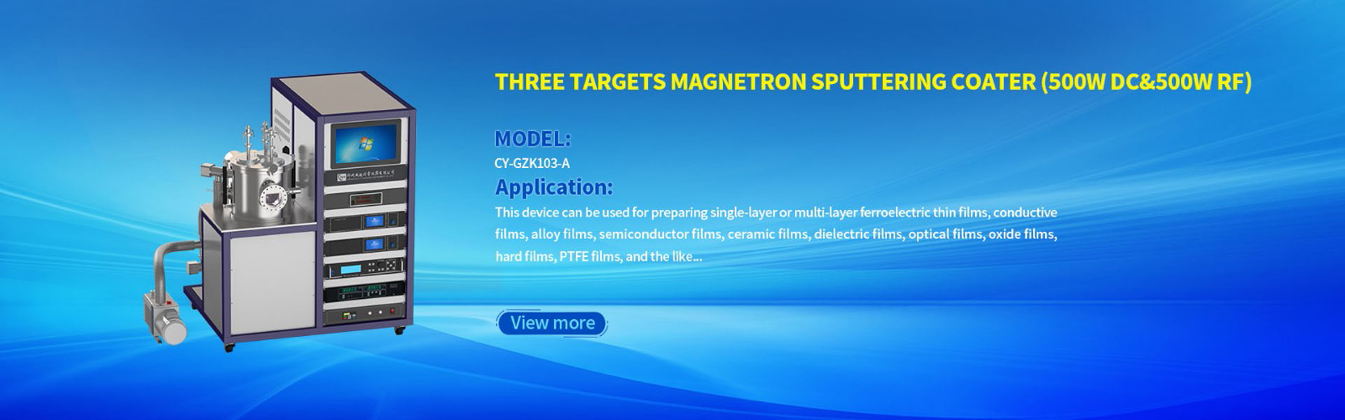 Magnetron Sputter coating