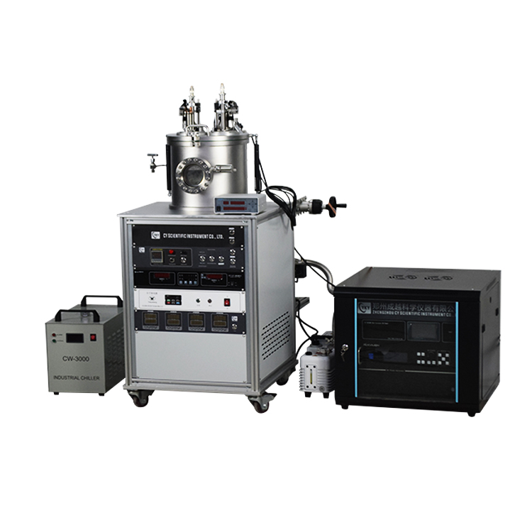 Lab DC magnetron sputter coating machine with a 2-inch target source