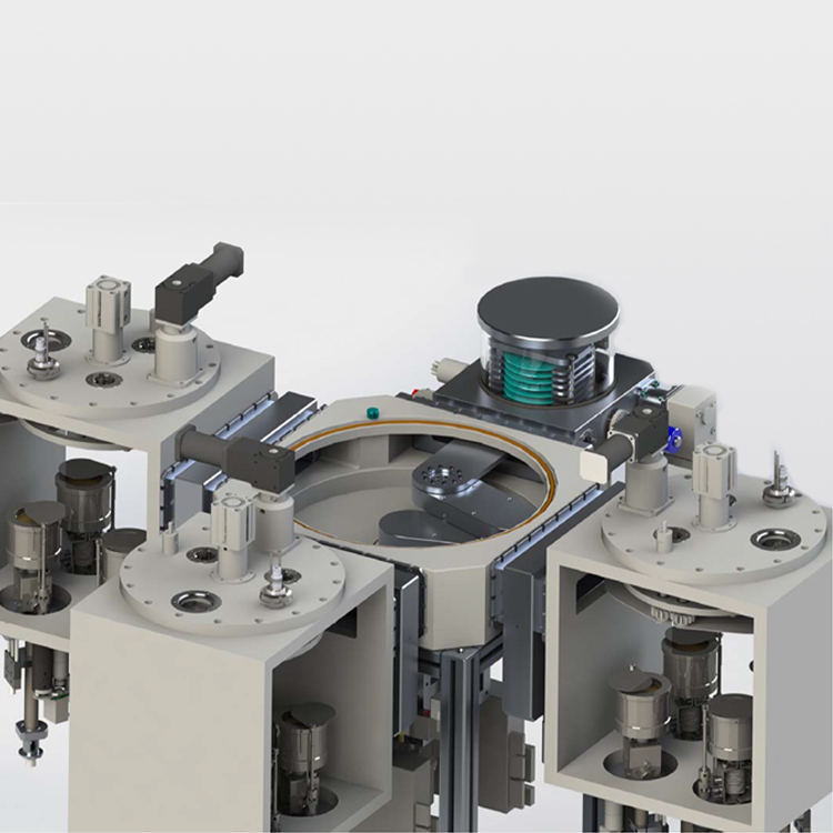 Coating system vacuum chamber sample transfer machine