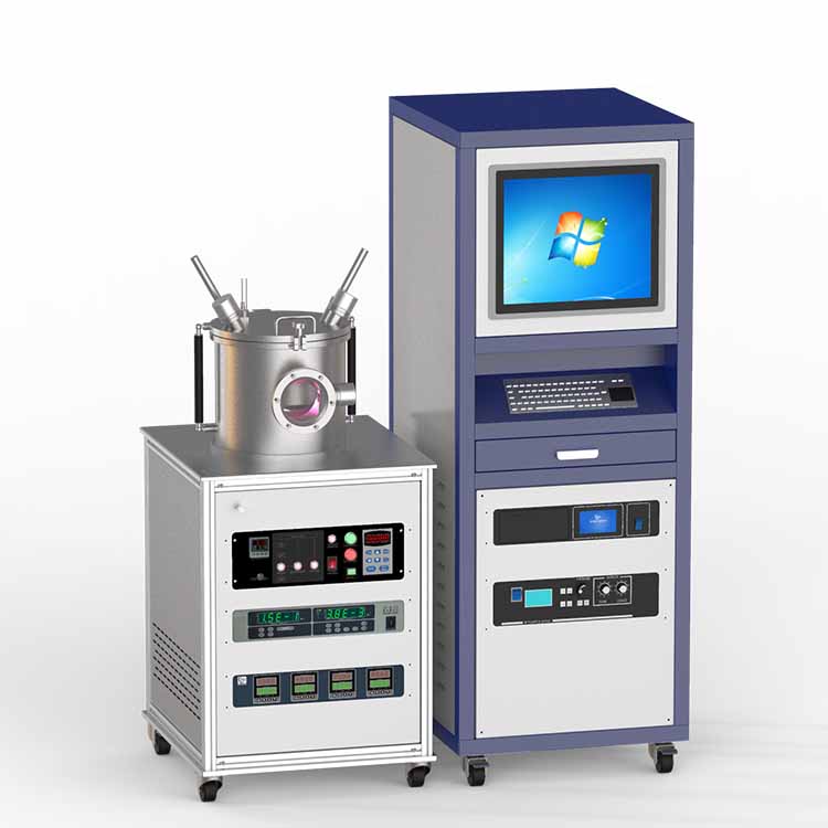 DC/RF dual-head high vacuum magnetron plasma sputtering coater