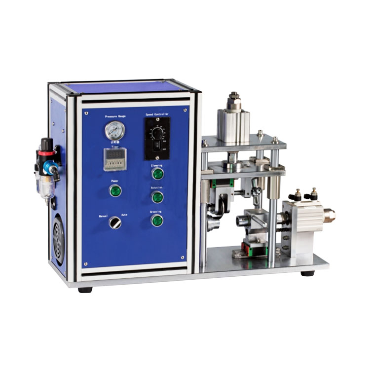 Semi-auto grooving machine for cylindrical battery