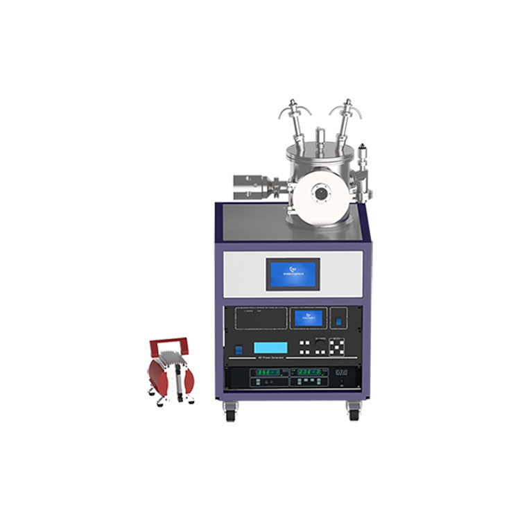 Small double sputter source magnetron sputtering coater