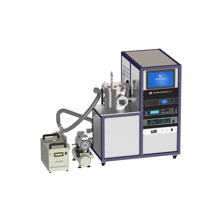 Dual-target magnetron sputtering coater (with RF&DC power supply) CY-MSP300S-RFDC