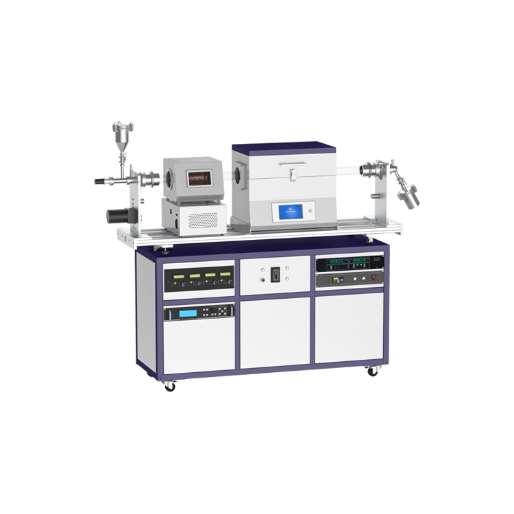 Single heating zone rotary graphene preparation PECVD furnace