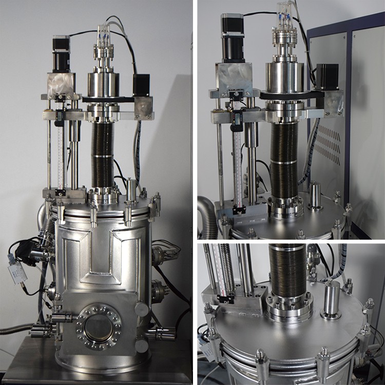 Ultra-High Vacuum Thermal Evaporation Coater with Four Heating Sources (10-6 torr)