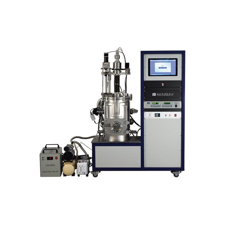 Ultra-High vacuum thermal evaporation coater with four heating sources