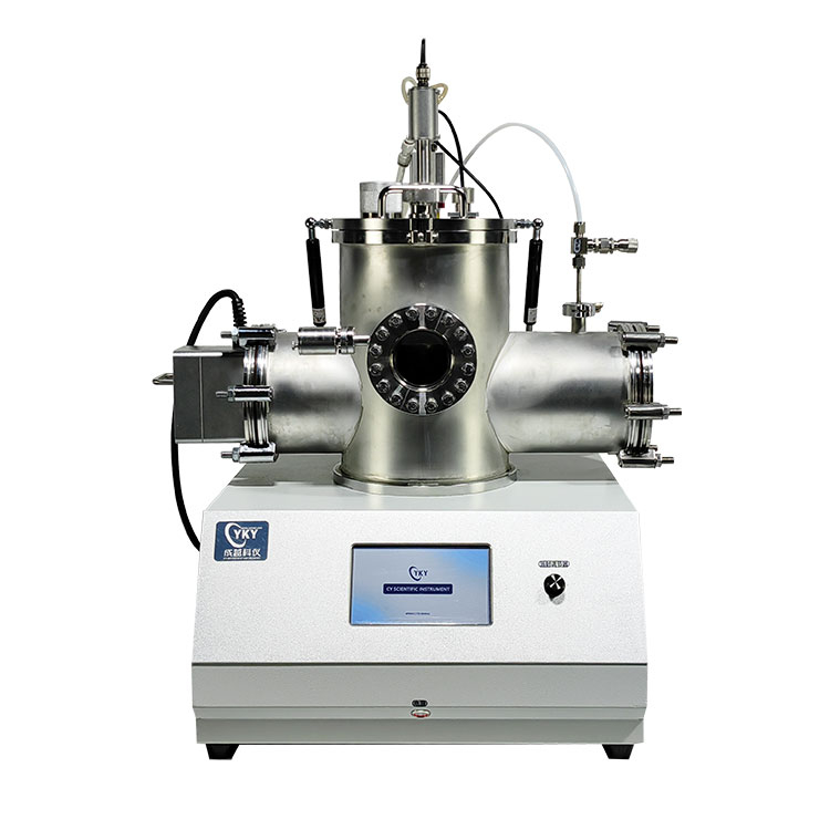 Single target magnetron fiber winding sputtering coater