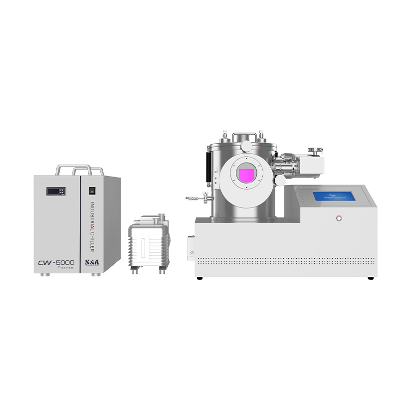 Desktop dual-target magnetron sputtering coater machine