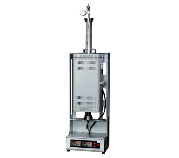 Compact 1200℃ two heating zone vertical tube furnace with 1" quartz chamber CY-V1200-25IIC