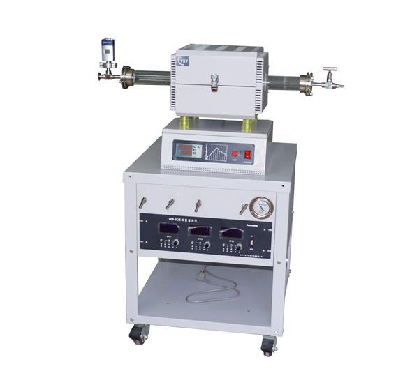 Compact CVD Tube Furnace with 2"OD Quartz tube furnace and 3 gas mixer CY-O1200-50IS-3Z10V