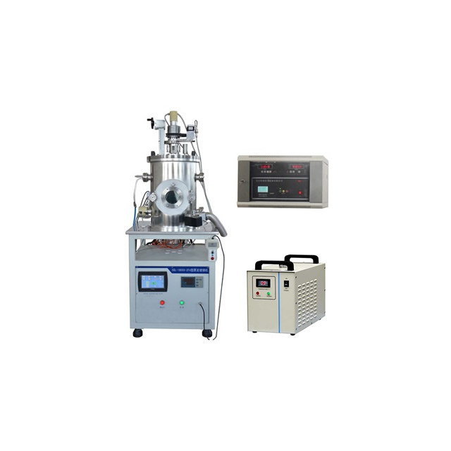 UltraHigh vacuum thermal evaporation coater with four heating sources