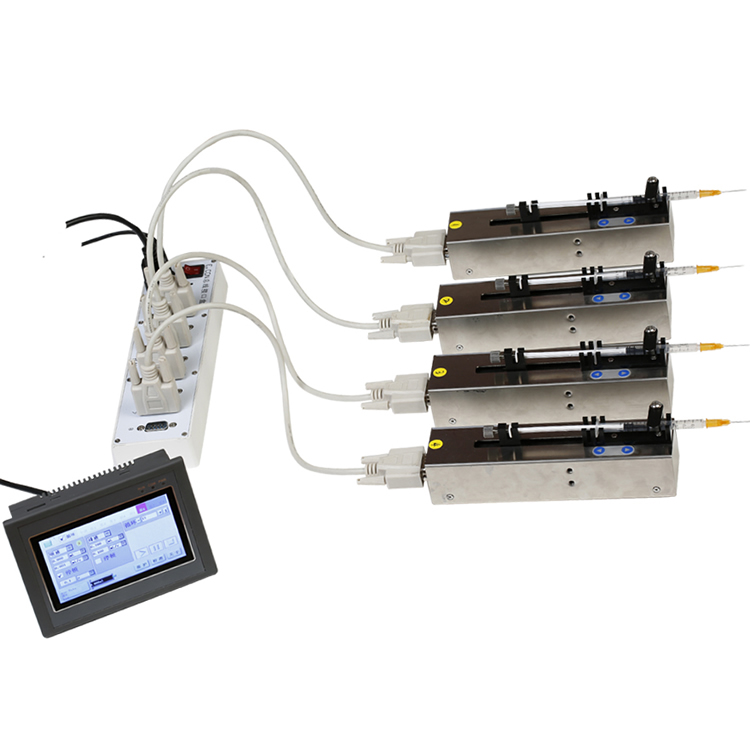 Multi-channel laboratory micro syringe pump