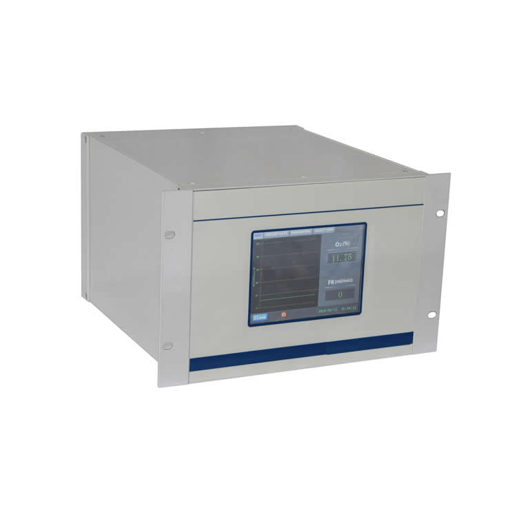 Online paramagnetic oxygen analyzer