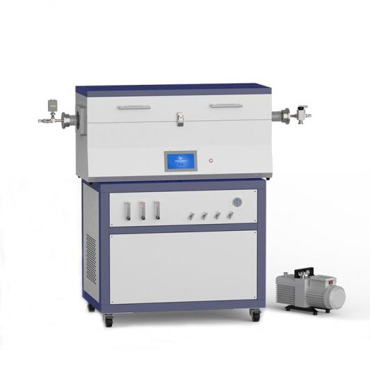 1200℃ three heating zone low vacuum CVD system with 3-channel float flow meter to supply gas CY-O1200-50IIIT-3F-LV